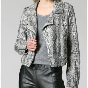 FATE Faux Suede Snakeskin Jacket